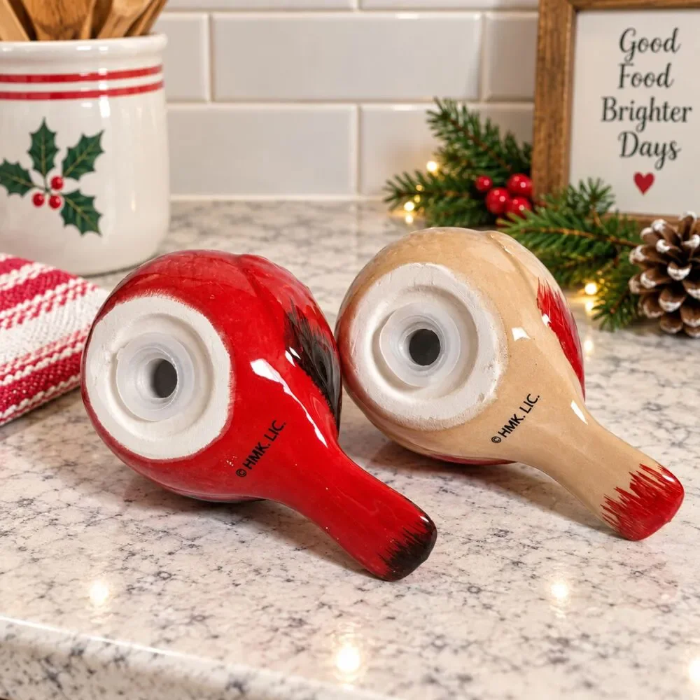 Hallmark Cardinal Salt & Pepper Shakers Christmas Birds 2022 New in Box